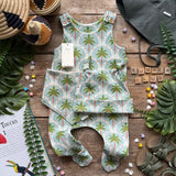 Palm Trees Footed Romper