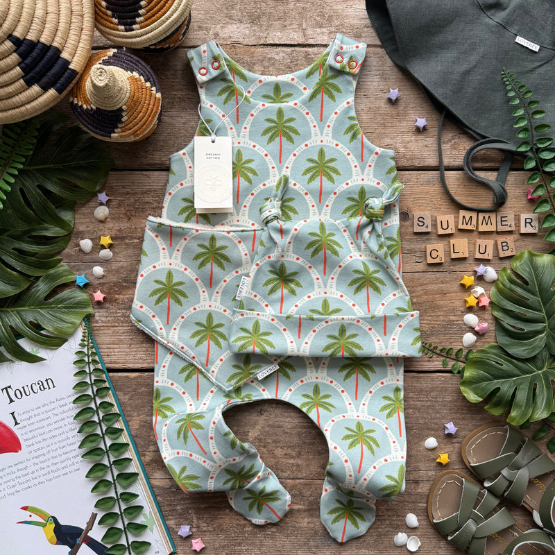 Palm Trees Footed Romper