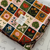 Patchwork Blooms Eco Fleece Pram Blanket