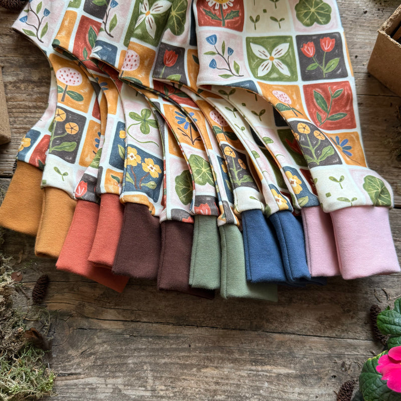 Patchwork Blooms Harem Leggings