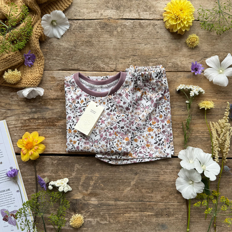 Petal Breeze Summer Short Set