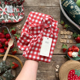 Picnic Check Footed Romper