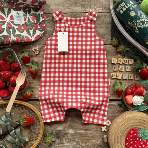 Picnic Check Short Romper
