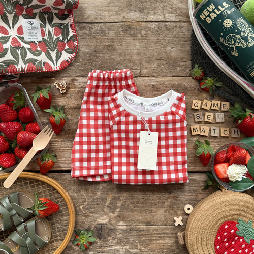 Picnic Check Short Set