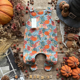 Pumpkin Meadow Footed Romper