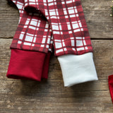 Red Check Harem Leggings | Ready To Post