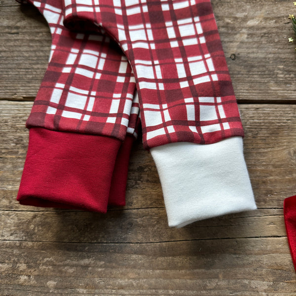 Red Check Harem Leggings | Ready To Post