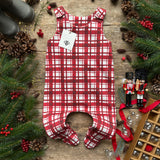 Red Check | Footed Romper | PERFECTLY IMPERFECT