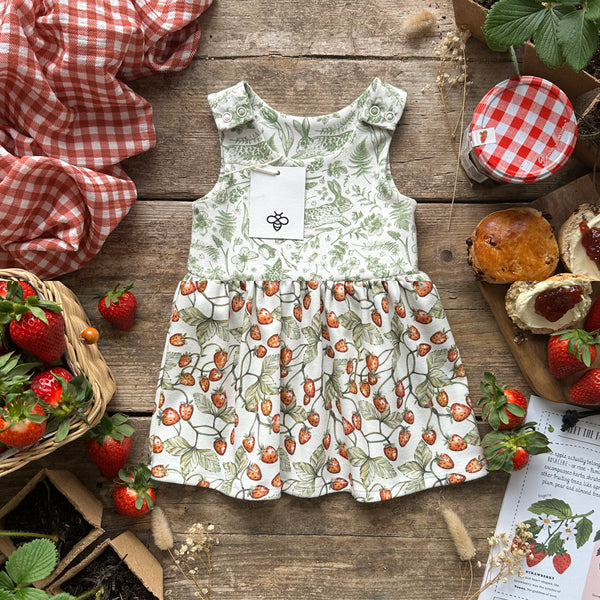 Run Rabbit + Strawberries Hybrid Dress