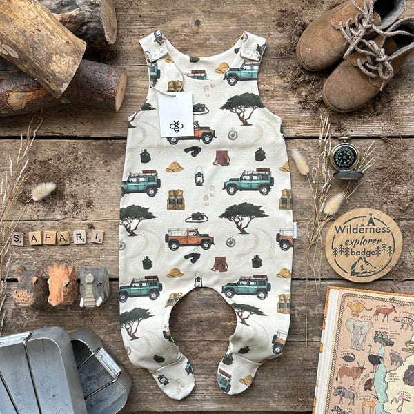 Safari Footed Romper