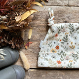 Sage Floral Knotted Hats