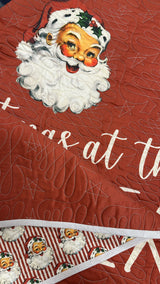 Santa Stripe Childrens Quilt