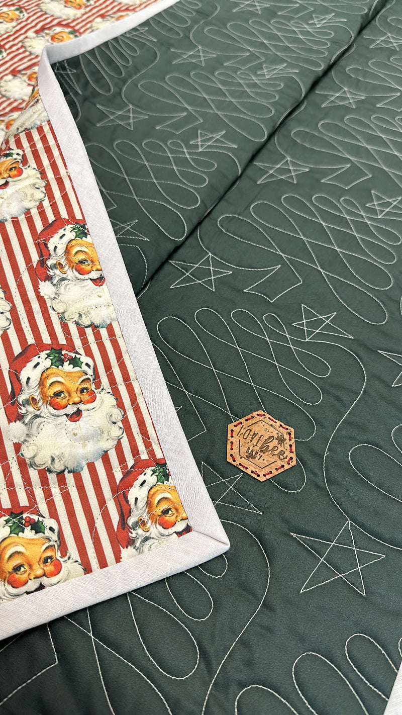 Santa Stripe Childrens Quilt