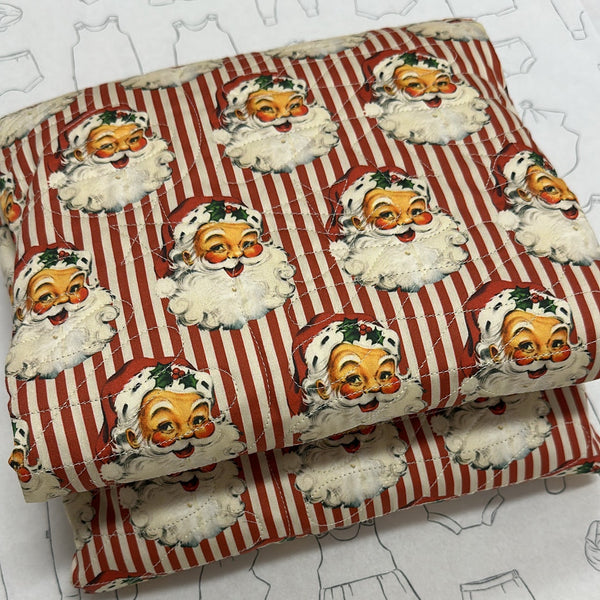 Santa Stripe Childrens Quilt