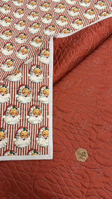 Santa Stripe Childrens Quilt