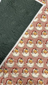 Santa Stripe Childrens Quilt