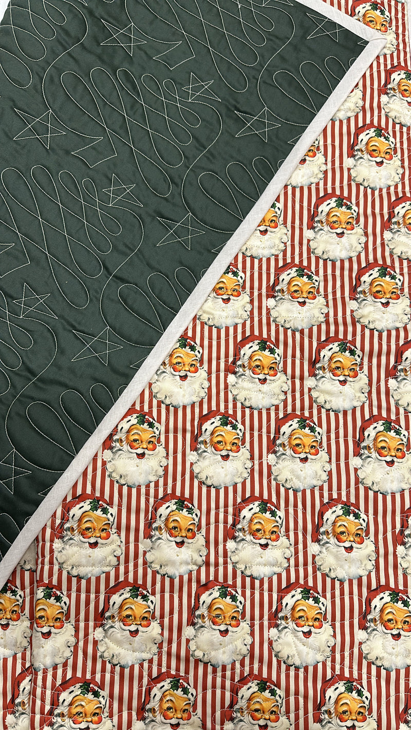 Santa Stripe Childrens Quilt