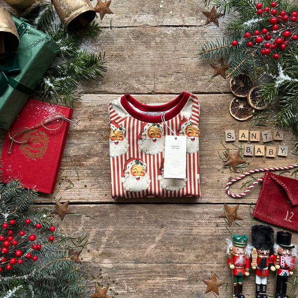 Red Santa Stripe T-shirts