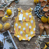 Sunshine & Sprinkles Collection Samples | Bloomer Romper | Stock