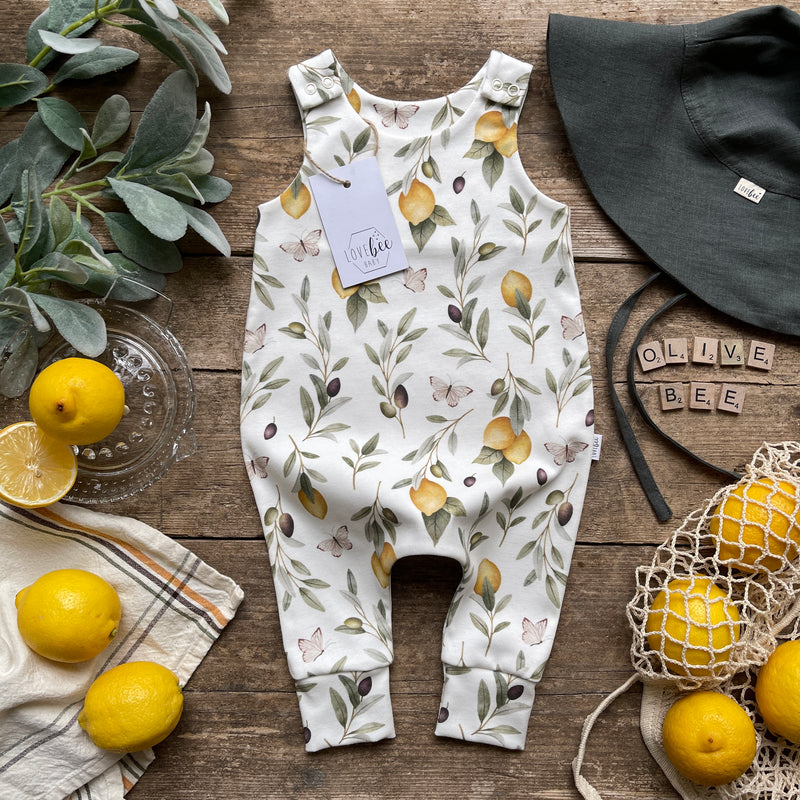 Sicilian Lemons Long Romper | Ready To Post