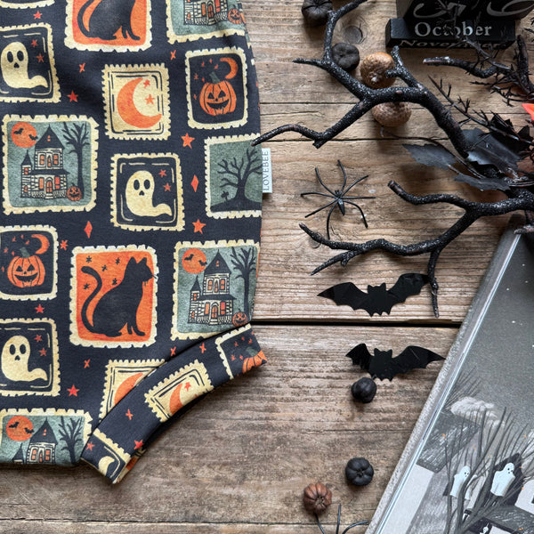 Spooky Stamps Bloomer Romper