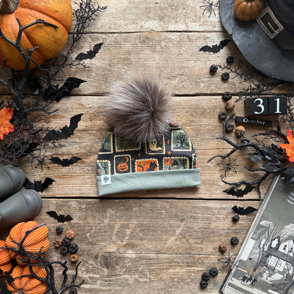 Spooky Stamps Bobble Hat