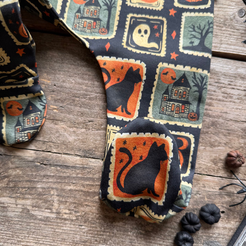 Spooky Stamps Footed Romper | Ready To Post