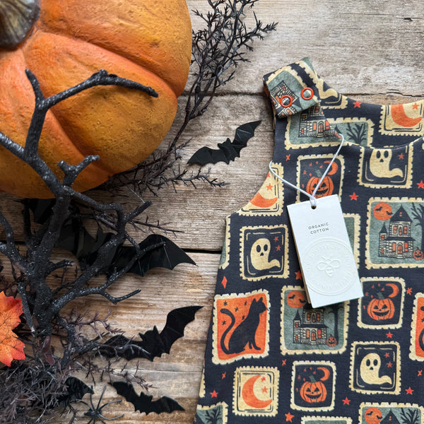 Spooky Stamps Long Romper