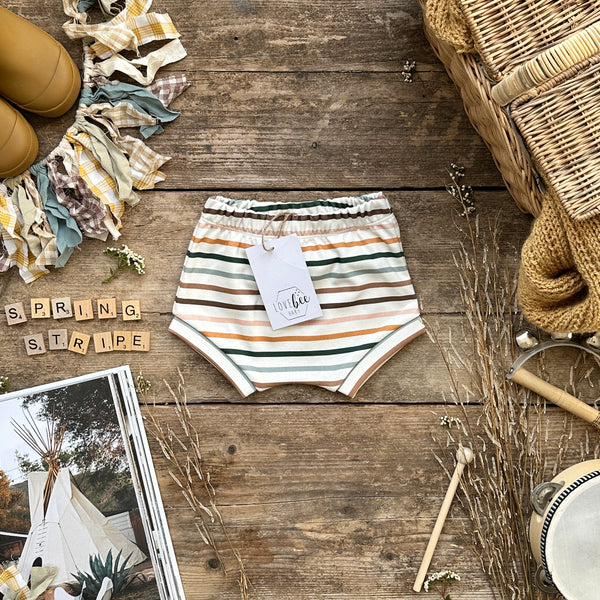 Spring Stripe Cuffed Shorts | Ready To Post