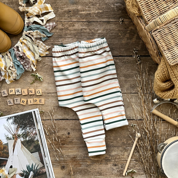 Spring Stripe Harem Leggings | Ready To Post