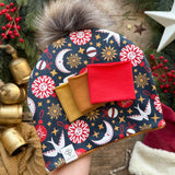 Starry Night Noel Bobble Hat