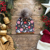 Starry Night Noel Bobble Hat
