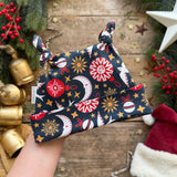 Starry Night Noel Knotted Hats