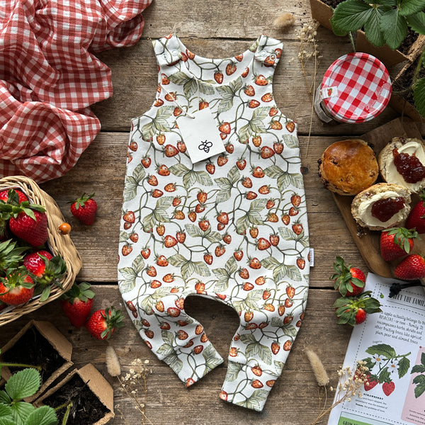 Strawberries Long Romper | Ready To Post