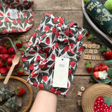 Strawberry Serve Footed Romper