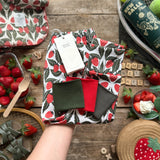Strawberry Serve Footed Romper