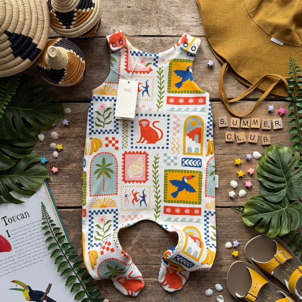 Summer Art Footed Romper | Ready To Post