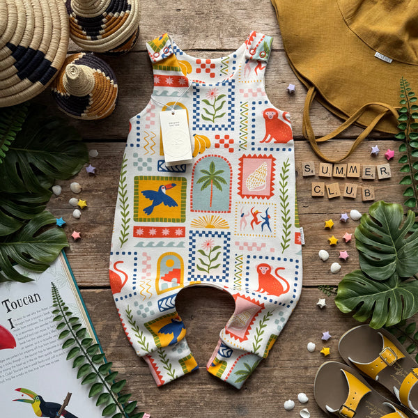 Summer Art Long Romper | Ready To Post
