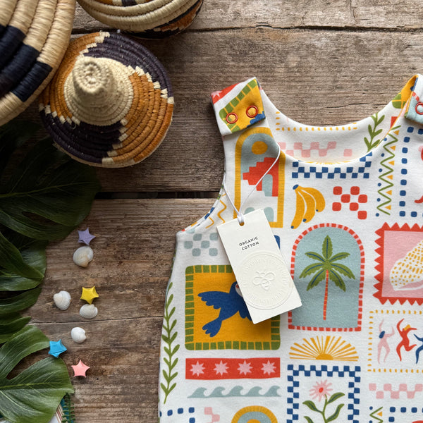 Summer Art Short Romper | Ready To Post
