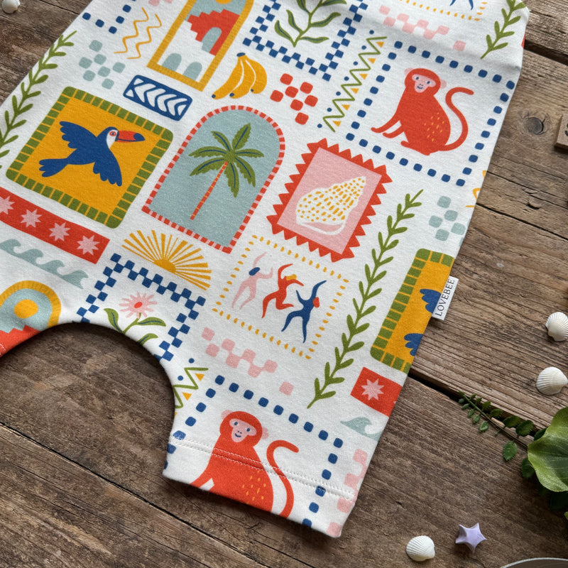 Summer Art Short Romper | Ready To Post