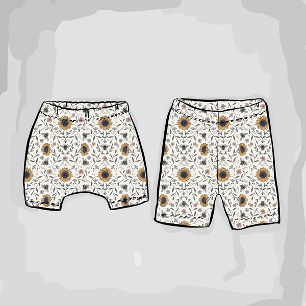 Sunflower Bee Shorts | Ready To Post