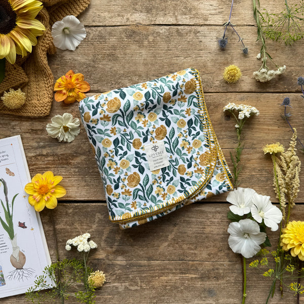 Sunlit Grove Eco Fleece Pram Blanket