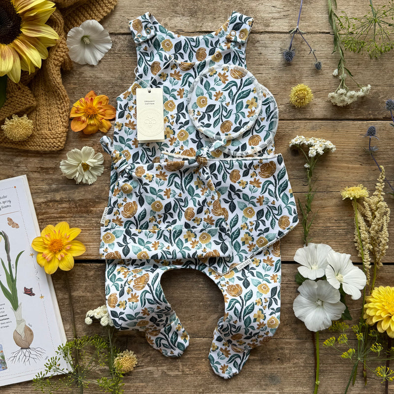 Sunlit Grove Footed Romper
