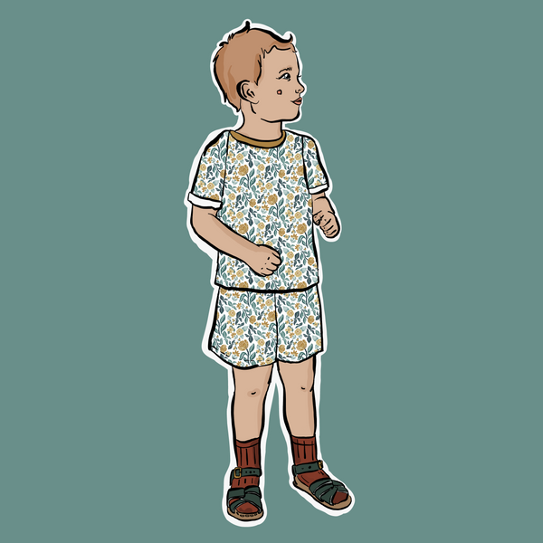 Sunlit Grove Summer Short Set