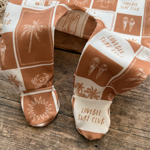 Surf Club Footed Romper | Ready To Post
