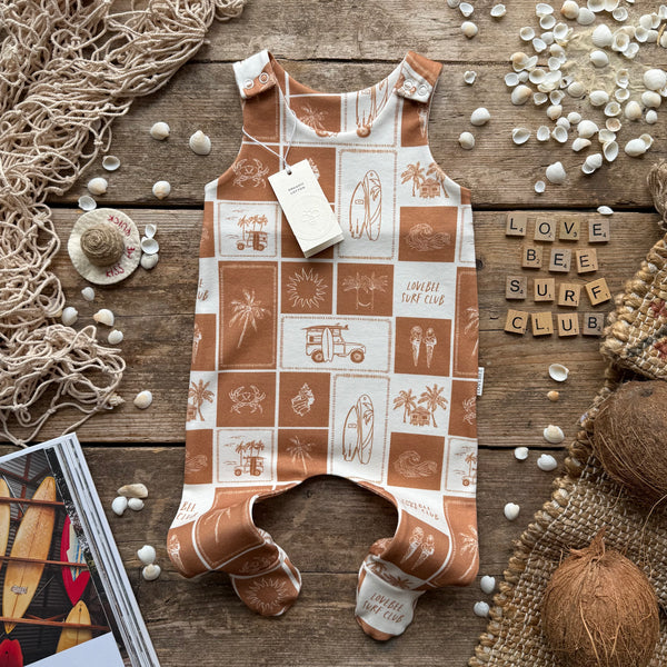 Surf Club Footed Romper | Ready To Post