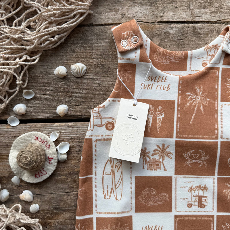 Surf Club Footed Romper | Ready To Post