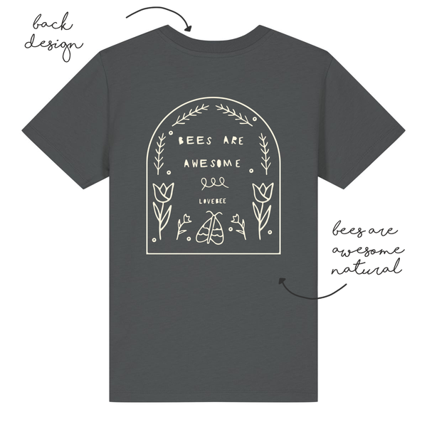LoveBee T-Shirts | Bees are Awesome | Dark Grey