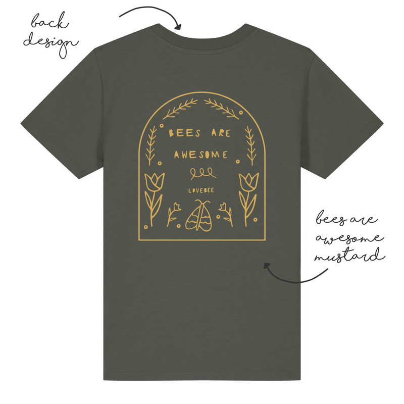 LoveBee T-Shirts | Bees are Awesome | Forest Green