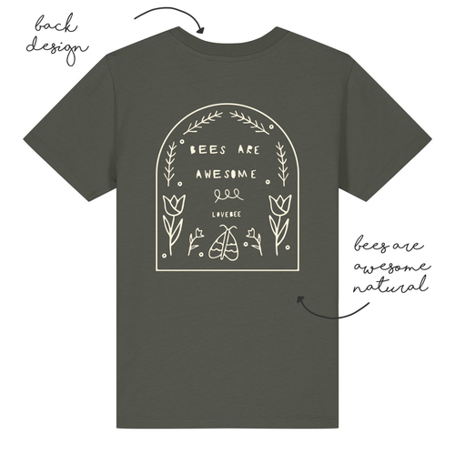 LoveBee T-Shirts | Bees are Awesome | Forest Green